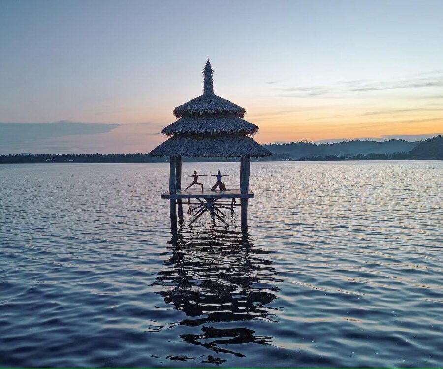 NPH Sunset yoga at the Sea Pagoda